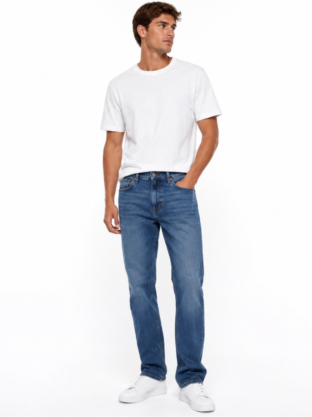 Aeropostale Essex Straight Leg Jeans Medium Wash 100% Cotton Men’s Size 30x32